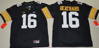 Men's Iowa Hawkeyes #16 C. J. Beathard Black Limited Stitched College Football Nike NCAA Jersey