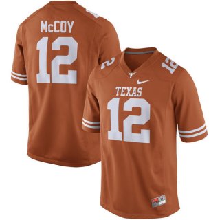 Men's Texas Longhorns 12 Colt McCoy Orange Nike College Jersey