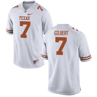 Men's Texas Longhorns 7 Garrett Gilbert White Nike College Jersey