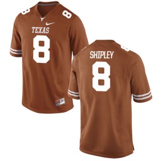 Men's Texas Longhorns 8 Jordan Shipley Orange Nike College Jersey