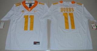 Tennessee Vols 11 Joshua Dobbs White College Jersey