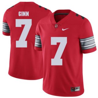 Ohio State Buckeyes 7 Ted Ginn Jr Red 2018 Spring Game College Football Limited Jersey