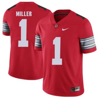 Ohio State Buckeyes 1 Braxton Miller Red 2018 Spring Game College Football Limited Jersey