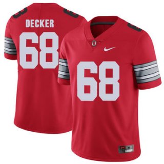 Ohio State Buckeyes 68 Taylor Decker Red 2018 Spring Game College Football Limited Jersey