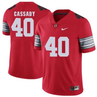 Ohio State Buckeyes 40 Hopalong Cassady Red 2018 Spring Game College Football Limited Jersey