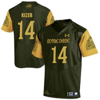 Notre Dame Fighting Irish 14 DeShone Kizer Olive Green College Football Jersey