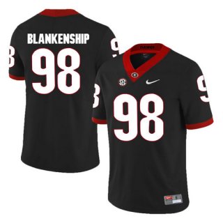 Georgia Bulldogs #98 Rodrigo Blankenship Black College Football Jersey