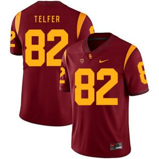 USC Trojans 82 Randall Telfer Red College Football Jersey