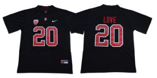 Stanford Cardinal 20 Bryce Love Blackout College Football Jersey