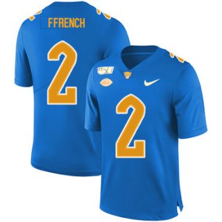 Pittsburgh Panthers 2 Maurice Ffrench Blue 150th Anniversary Patch Nike College Football Jersey