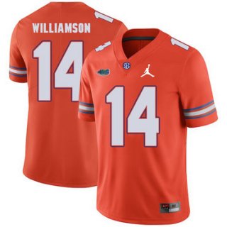 Florida Gators 14 Chris Williamson Orange College Football Jersey