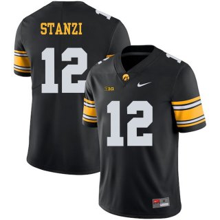 Iowa Hawkeyes 12 Ricky Stanzi Black College Football Jersey