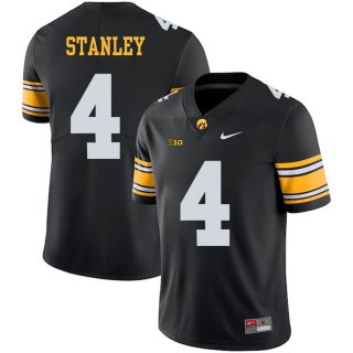 Iowa Hawkeyes 4 Nathan Stanley Black College Football Jersey