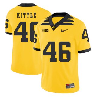 Iowa Hawkeyes 46 George Kittle Yellow College Football Jersey