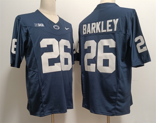 Men's Penn State Nittany Lions #26 Saquon Barkley Navy Stitched Jersey