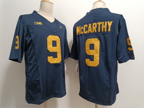 Men's Michigan Wolverines #9 J.J. McCarthy 2023 F.U.S.E. Navy Stitched Jersey