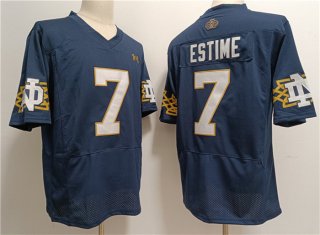 Men's Notre Dame Fighting Irish #7 Audric Estim