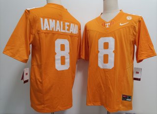 Men's Tennessee Volunteers #8 Nico Iamaleava Orange Stitched Jersey