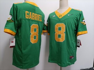 Men's Oregon Ducks #8 Dillon Gabriel Green FUSE College Football Jersey