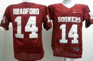 Oklahoma Sooners #14 Sam Bradford Red Jersey