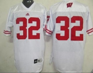 Wisconsin Badgers #32 John Clay White Jersey