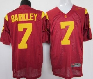 USC Trojans #7 Matt Barkley Red Jersey