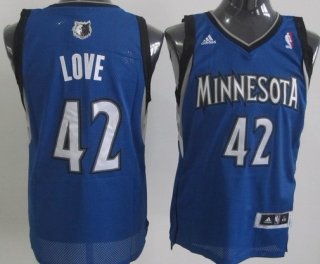 Minnesota Timberwolves #42 Kevin Love Blue Swingman Jersey