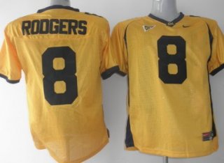 California Golden Bears #8 Rodgers Yellow Jersey