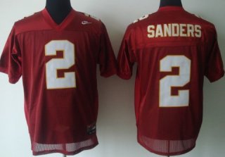 Florida State Seminoles #2 Deion Sanders Red Jersey