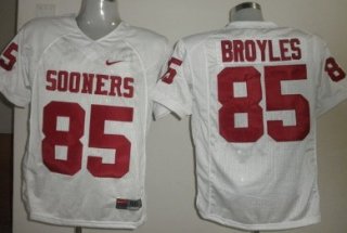 Oklahoma Sooners #85 Ryan Broyles White Jersey