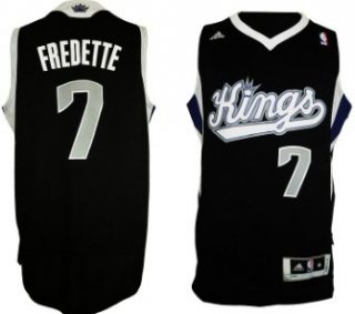 Sacramento Kings #7 Jimmer Fredette Revolution 30 Swingman Black Jersey