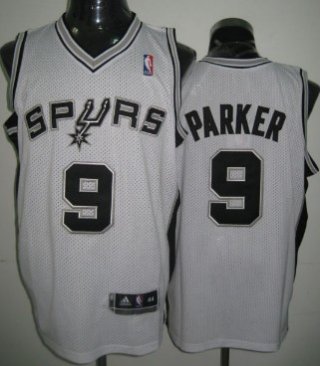 San Antonio Spurs #9 Tony Parker White Swingman Jersey