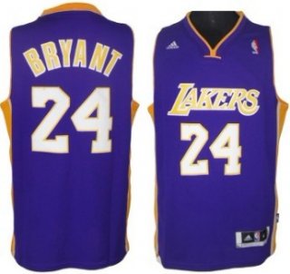 Los Angeles Lakers #24 Kobe Bryant Revolution 30 Swingman Purple Jersey