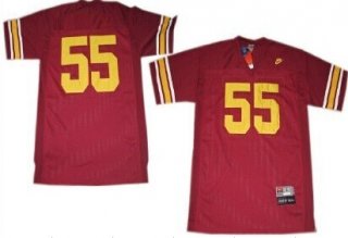 USC Trojans #55 Junior Seau Red Jersey