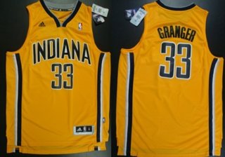 Indiana Pacers #33 Danny Granger Revolution 30 Swingman Yellow Jersey