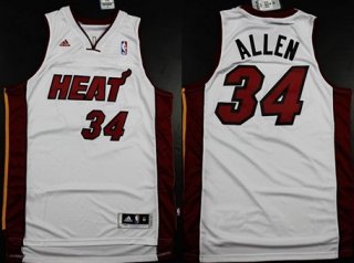 Miami Heat #34 Ray Allen Revolution 30 Swingman White Jersey