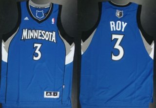 Minnesota Timberwolves #3 Brandon Roy Revolution 30 Swingman Blue Jersey