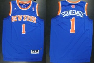 New York Knicks #1 Amare Stoudemire Revolution 30 Swingman 2013 Blue Jersey