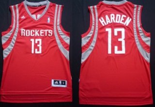 Houston Rockets #13 James Harden Revolution 30 Swingman Red Jersey