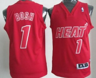 Miami Heat #1 Chris Bosh Revolution 30 Swingman Red Big Color Jersey