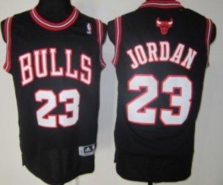 Chicago Bulls #23 Michael Jordan Revolution 30 Swingman Black Jersey