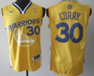 Golden State Warriors #30 Stephen Curry Revolution 30 Swingman Yellow Jersey