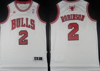 Chicago Bulls #2 Nate Robinson Revolution 30 Swingman White Jersey