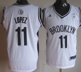 Brooklyn Nets #11 Brook Lopez Revolution 30 Swingman White Jersey