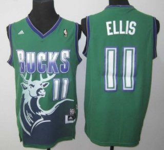 Milwaukee Bucks #11 Monta Ellis ABA Hardwood Classics Swingman Green Jersey