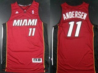 Miami Heat #11 Chris Andersen Revolution 30 Swingman Red Jersey