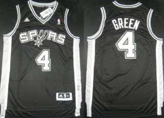 San Antonio Spurs #4 Danny Green Revolution 30 Swingman Black Jersey