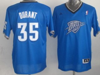 Oklahoma City Thunder #35 Kevin Durant Revolution 30 Swingman 2013 Christmas Day Blue Jersey