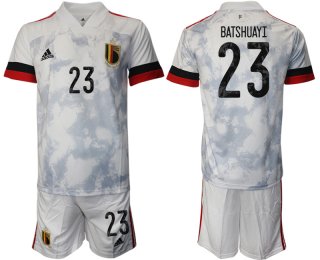 Men 2021 European Cup Belgium away white 23 Soccer Jersey