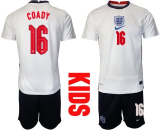 2021 European Cup England home Youth 16 soccer jerseys